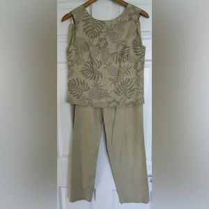 Tommy Bahama vintage silk 3 piece pants suit